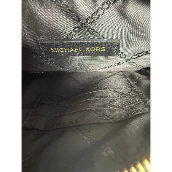Rare MICHAEL Michael Kors Jet Set Charm Chain Phone Crossbody Black Leather - Picture 8 of 11